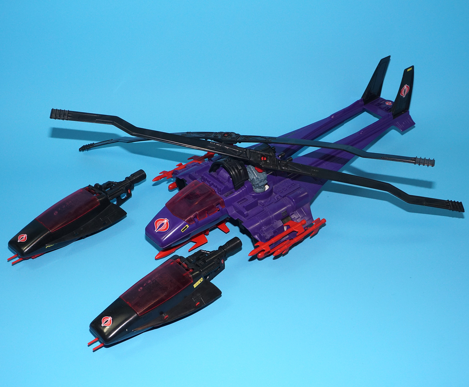 1987 GI JOE COBRA MAMBA 100% COMPLETE HASBRO WORKS! - Image 8