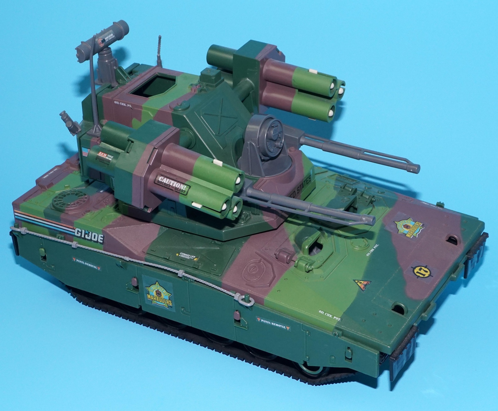 1989 GI JOE SGT SLAUGHTERS MARAUDERS EQUALIZER 100% COMPLETE UNBROKEN CABLE HASBRO - Image 2