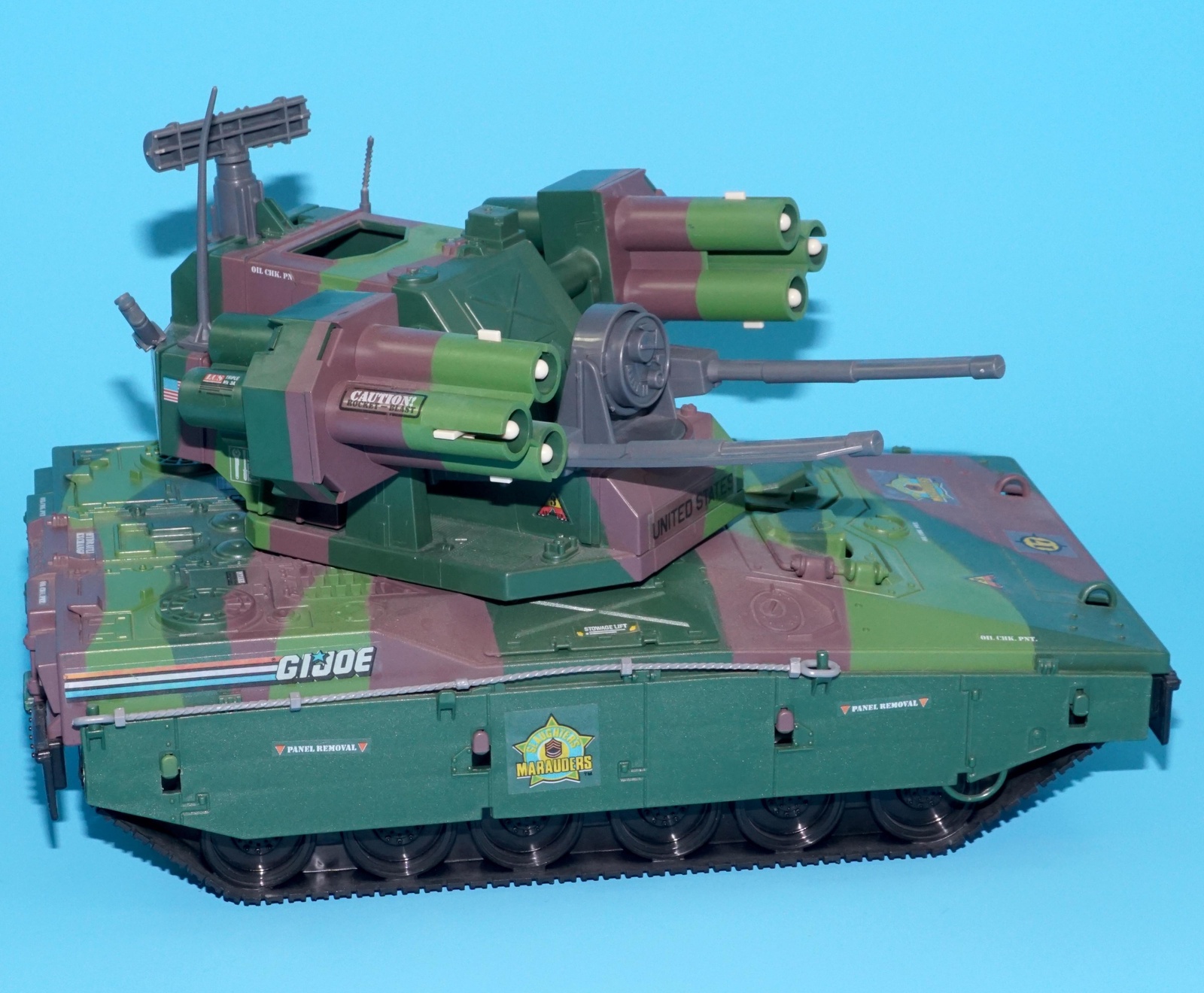 1989 GI JOE SGT SLAUGHTERS MARAUDERS EQUALIZER 100% COMPLETE UNBROKEN CABLE HASBRO - Image 6