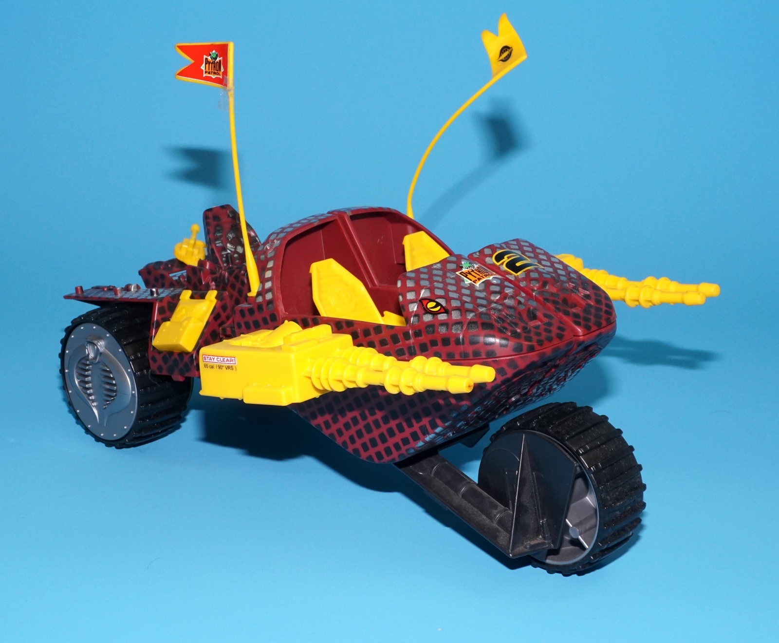 1989 GI JOE PYTHON PATROL STUN 100% COMPLETE HASBRO READ - Image 2