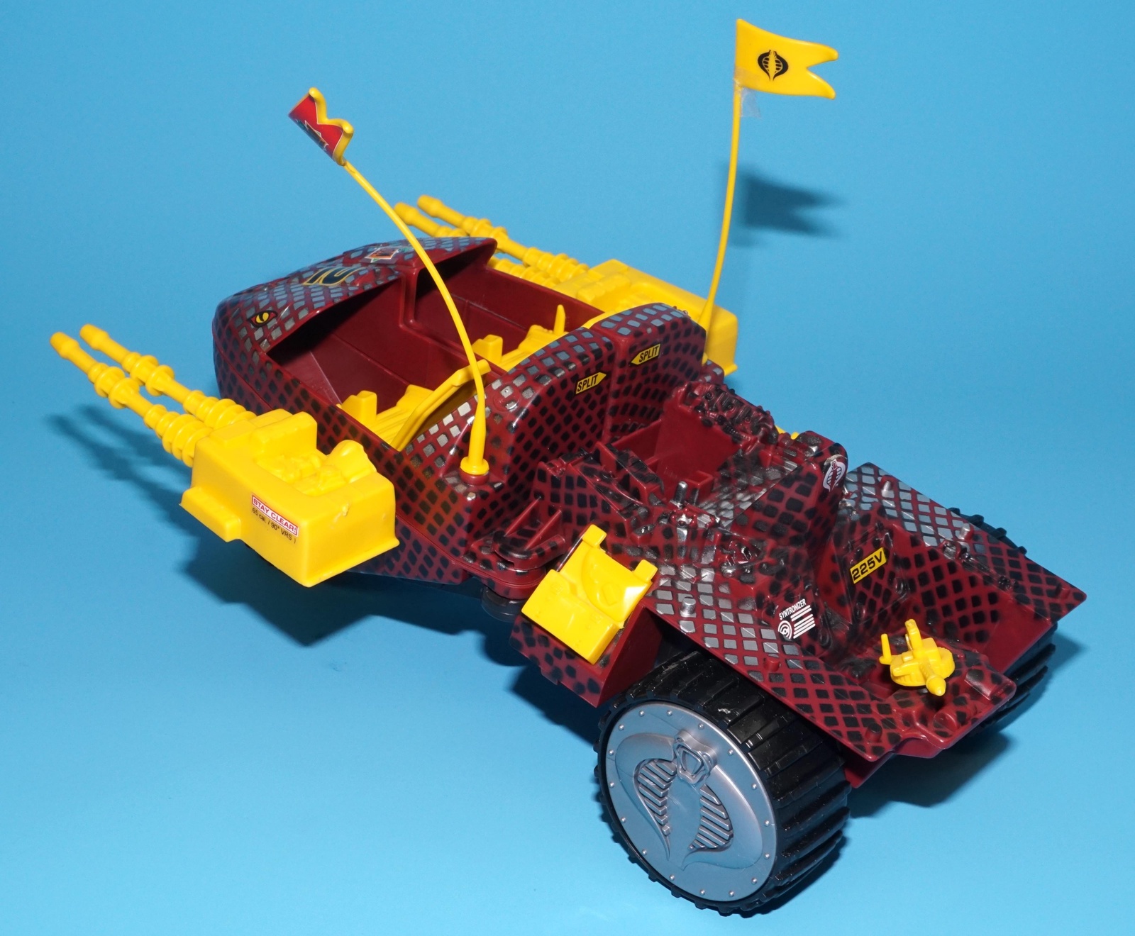 1989 GI JOE PYTHON PATROL STUN 100% COMPLETE HASBRO READ - Image 4