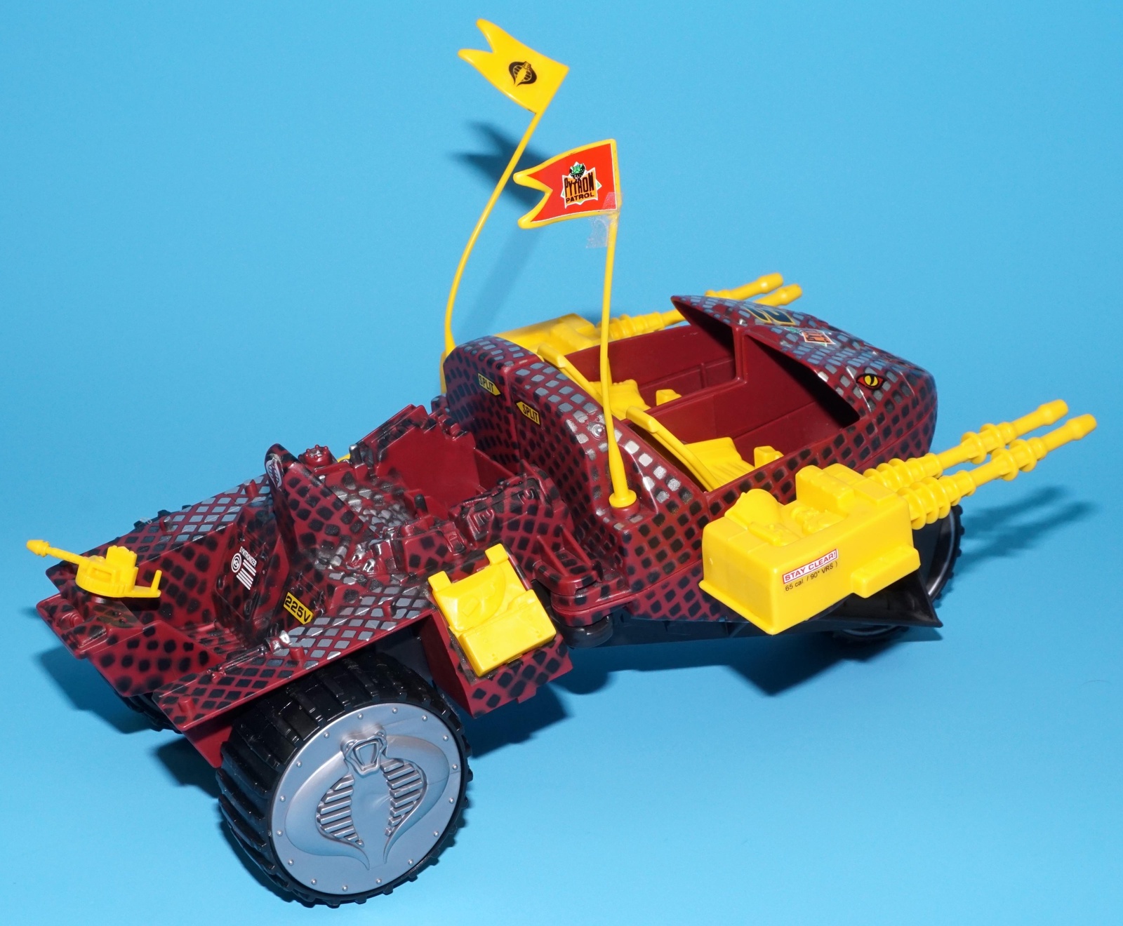 1989 GI JOE PYTHON PATROL STUN 100% COMPLETE HASBRO READ - Image 5