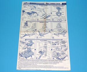 1987 GI JOE M.C.C. MOBILE COMMAND CENTER SPARE BLUEPRINT INSTRUCTIONS US USA HASBRO