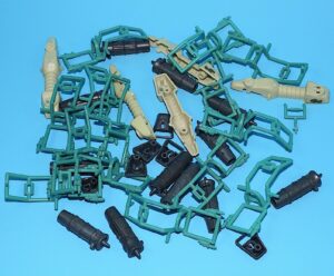 1984 GI JOE PARTS BARGAIN LOT ZARTAN’S CHAMELEON SWAMP SKI ACCESSORIES HASBRO