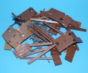 1986 GI JOE PARTS BARGAIN LOT OUTPOST DEFENDER ACCESSORIES CANNON SUPPORT BEAMS WALLS HASBRO