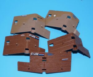 1986 GI JOE PARTS BARGAIN LOT OUTPOST DEFENDER ACCESSORIES CANNON SUPPORT BEAMS WALLS HASBRO