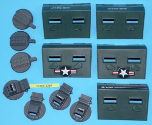1988 GI JOE PARTS BARGAIN LOT WARTHOG ACCESSORIES DOORS HATCHES HASBRO