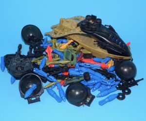 1989 GI JOE PARTS BARGAIN LOT EVADER FANG II MUDFIGHTER RAIDER ACCESSORIES CANNONS MISSILES HASBRO