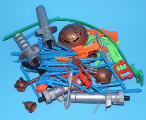 1991-93 GI JOE PARTS BARGAIN LOT AIR COMMANDOS ARMOR BOT BATTLE WAGON BRAWLER ACCESSORIES CANNONS MISSILES HASBRO
