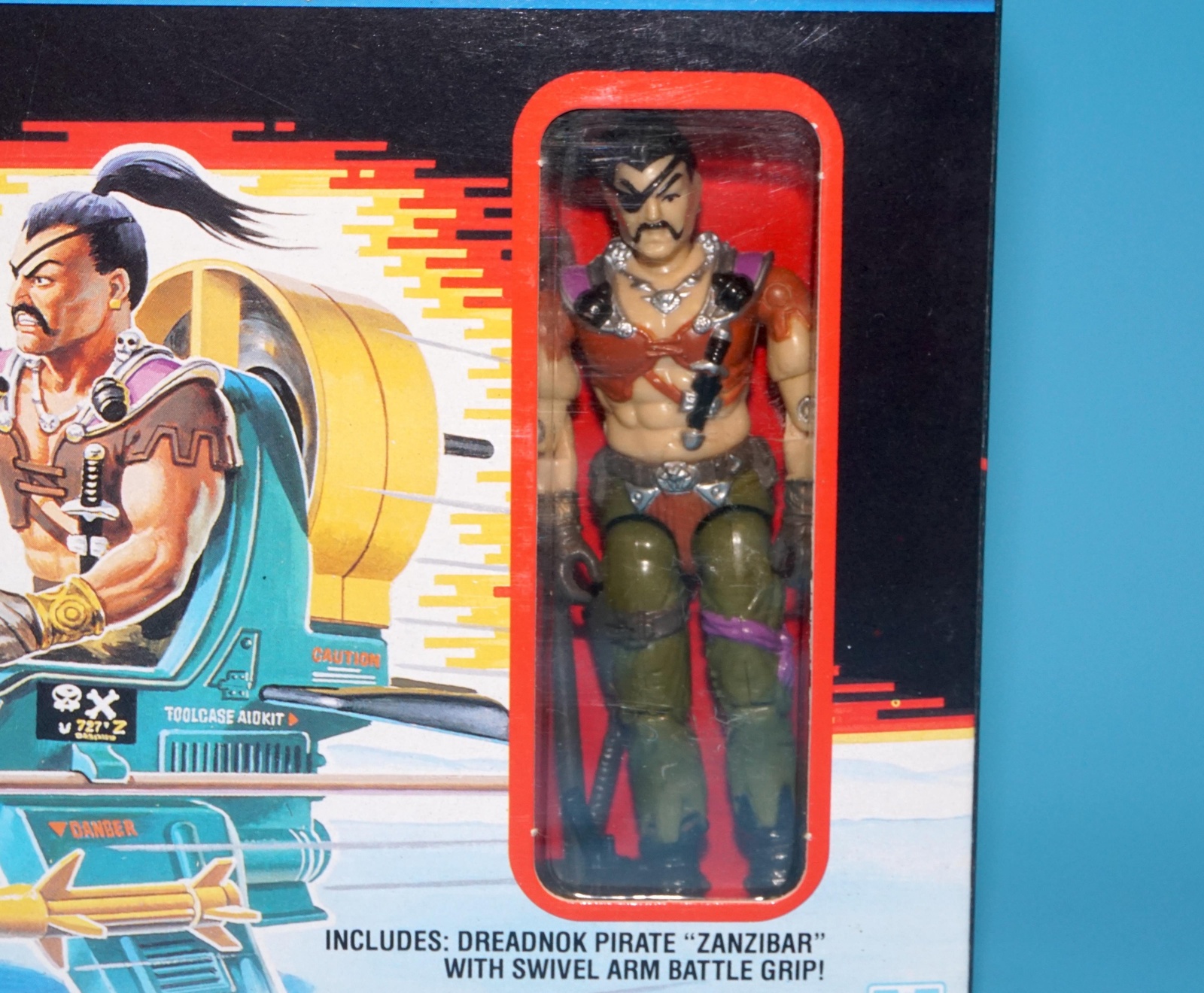 1987 GI JOE DREADNOK AIR SKIFF & ZANZIBAR v1 COMPLETE BOXED UK ACTION FORCE BOX EURO HASBRO - Image 3