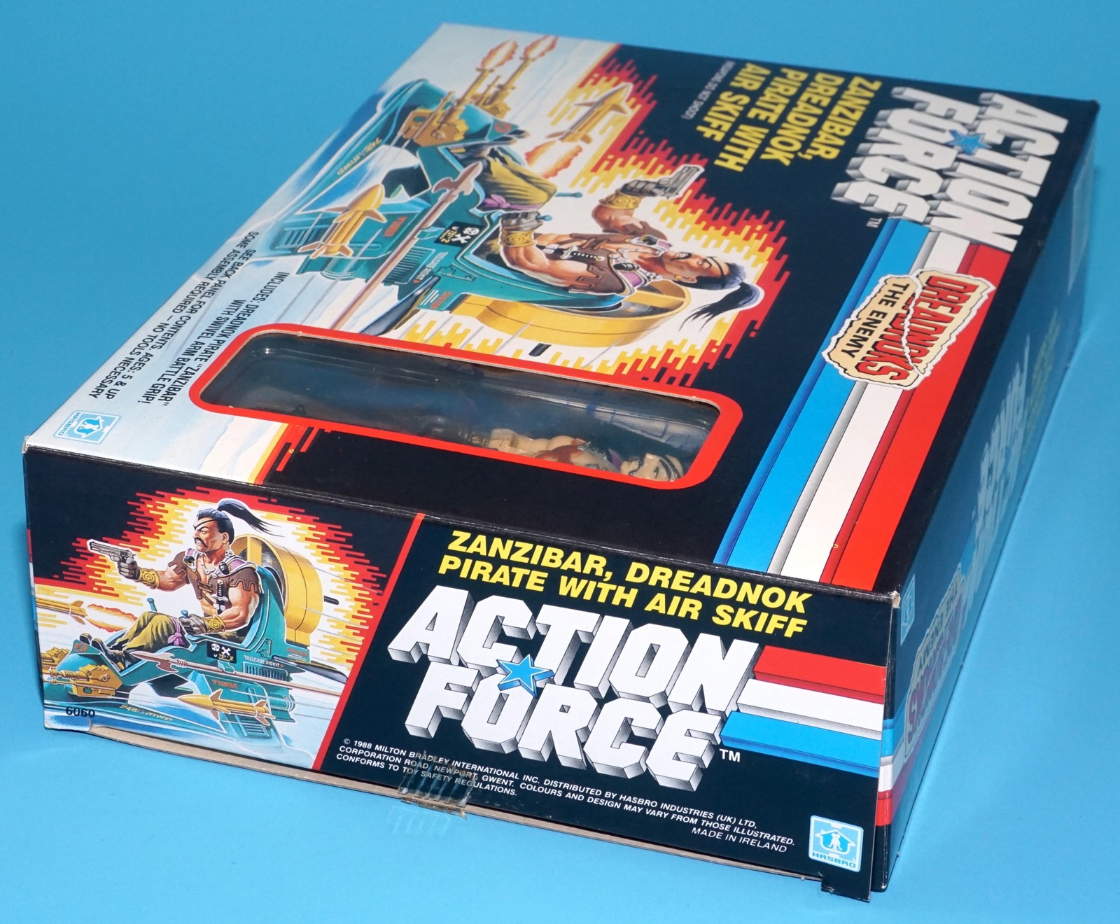 1987 GI JOE DREADNOK AIR SKIFF & ZANZIBAR v1 COMPLETE BOXED UK ACTION FORCE BOX EURO HASBRO - Image 7