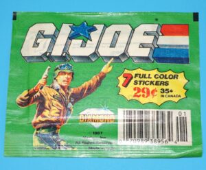 1987 GI JOE 7 FULL COLOR STICKERS PACK SEALED DIAMOND HASBRO