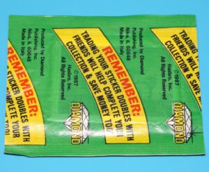 1987 GI JOE 7 FULL COLOR STICKERS PACK SEALED DIAMOND HASBRO