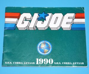 1990 GI JOE CATALOG LEAFLET BROCHURE KATALOG S.O.S. COBRA GEVAAR NL DUTCH HASBRO