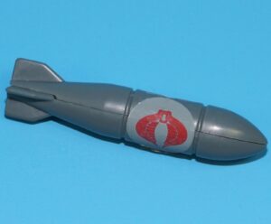 1983 GI JOE COBRA F.A.N.G. FANG ORIGINAL SPARE PART MISSILE BOMB 1988 FUNSKOOL INDIA