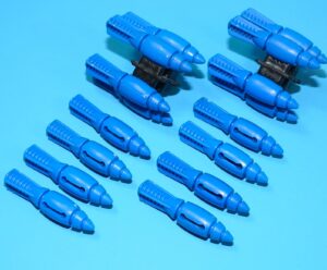 1989 GI JOE MUDFIGHTER ORIGINAL SPARE PART MISSILE SET (16) EURO HASBRO