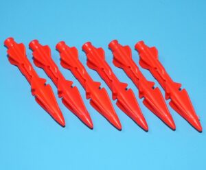 1989 GI JOE F.A.N.G. FANG II ORIGINAL SPARE PART MISSILE SET (6) EURO HASBRO
