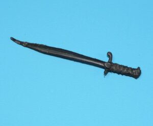 1985 GI JOE SNAKE EYES v2 ORIGINAL SPARE PART SWORD HASBRO