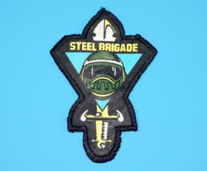1987 GI JOE STEEL BRIGADE v1 ORIGINAL SPARE PART 1989 v1D PATCH HASBRO