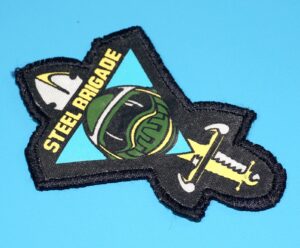1987 GI JOE STEEL BRIGADE v1 ORIGINAL SPARE PART 1989 v1D PATCH HASBRO