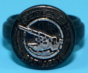 1990 GI JOE ORIGINAL SPARE PART ARTILLERY FORCE COMMAND RING HASBRO