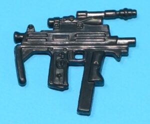 2003 GI JOE AGENT FACES v1 COBRA COMMANDER v14 ORIGINAL SPARE PART SUBMACHINE GUN HASBRO