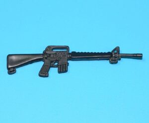 2004 GI JOE COBRA TROOPER v2 GEN. ABERNATHY v1 ORIGINAL SPARE PART RIFLE GUN HASBRO