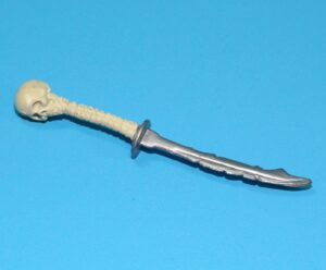 2006 GI JOE GUILLOTINE v1 PLAGUE TROOPER ORIGINAL SPARE PART SKULL SWORD HASBRO