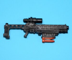 2006 GI JOE GRIM SKULL v1 PLAGUE TROOPER ORIGINAL SPARE PART RIFLE GUN HASBRO