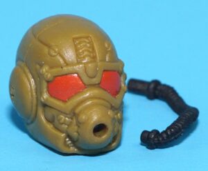 2002 GI JOE BLOWTORCH v2 ORIGINAL SPARE PART HELMET & BREATHER HOSE HASBRO