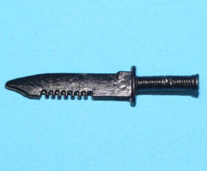 1989 GI JOE NIGHT FORCE SHOCKWAVE v2 ORIGINAL SPARE PART KNIFE HASBRO