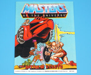 MOTU HE-MAN MASTERS OF THE UNIVERSE MINI COMIC BATTLE OF ROBOTO HONG KONG 1984 MATTEL