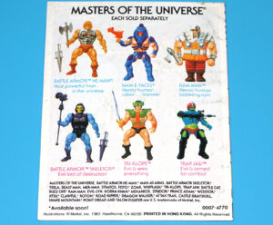 MOTU HE-MAN MASTERS OF THE UNIVERSE MINI COMIC CLASH OF ARMS HONG KONG 1983 MATTEL