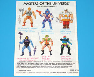 MOTU HE-MAN MASTERS OF THE UNIVERSE MINI COMIC DOUBLE-EDGED SWORD TAIWAN 1983 MATTEL