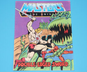 MOTU HE-MAN MASTERS OF THE UNIVERSE MINI COMIC DOUBLE-EDGED SWORD TAIWAN 1983 MATTEL