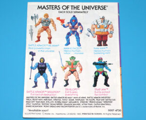 MOTU HE-MAN MASTERS OF THE UNIVERSE MINI COMIC DOUBLE-EDGED SWORD TAIWAN 1983 MATTEL