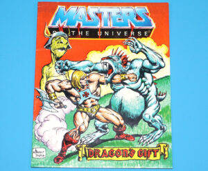 MOTU HE-MAN MASTERS OF THE UNIVERSE MINI COMIC DRAGON’S GIFT HONG KONG 1983 MATTEL