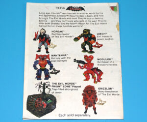 MOTU HE-MAN MASTERS OF THE UNIVERSE MINI COMIC GRIZZLOR LEGEND TAIWAN 1984 MATTEL