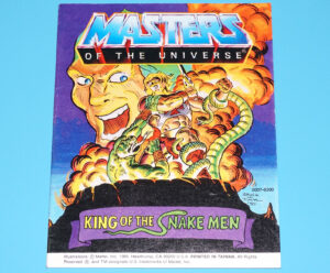 MOTU HE-MAN MASTERS OF THE UNIVERSE MINI COMIC KING SNAKE MEN TAIWAN 1985 MATTEL
