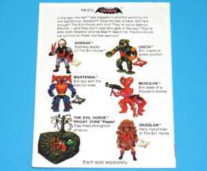 MOTU HE-MAN MASTERS OF THE UNIVERSE MINI COMIC LEECH POWER OF SUCTION HONG KONG 1984 MATTEL