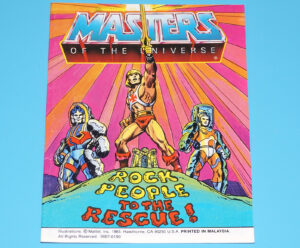 MOTU HE-MAN MASTERS OF THE UNIVERSE MINI COMIC ROCK PEOPLE TO THE RESCUE MALAYSIA MATTEL