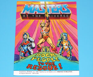 MOTU HE-MAN MASTERS OF THE UNIVERSE MINI COMIC ROCK PEOPLE TO THE RESCUE MALAYSIA MATTEL