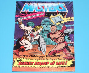 MOTU HE-MAN MASTERS OF THE UNIVERSE MINI COMIC SECRET LIQUID OF LIFE HONG KONG 1983 MATTEL