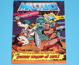 MOTU HE-MAN MASTERS OF THE UNIVERSE MINI COMIC SECRET LIQUID OF LIFE HONG KONG 1983 MATTEL