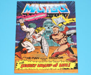 MOTU HE-MAN MASTERS OF THE UNIVERSE MINI COMIC SECRET LIQUID OF LIFE HONG KONG 1983 MATTEL