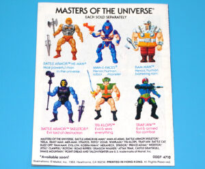 MOTU HE-MAN MASTERS OF THE UNIVERSE MINI COMIC SECRET LIQUID OF LIFE HONG KONG 1983 MATTEL