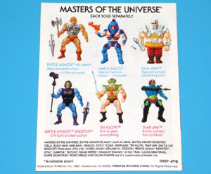 MOTU HE-MAN MASTERS OF THE UNIVERSE MINI COMIC SECRET LIQUID OF LIFE HONG KONG 1983 MATTEL