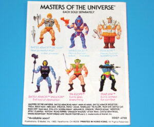 MOTU HE-MAN MASTERS OF THE UNIVERSE MINI COMIC SLAVE CITY HONG KONG 1983 MATTEL