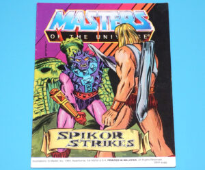 MOTU HE-MAN MASTERS OF THE UNIVERSE MINI COMIC SPIKOR STRIKES MALAYSIA 1984 MATTEL