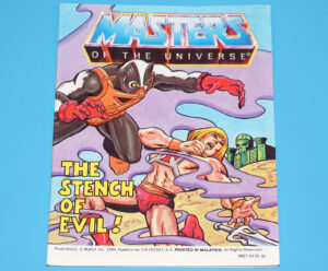 MOTU HE-MAN MASTERS OF THE UNIVERSE MINI COMIC STENCH OF EVIL MALAYSIA 1984 MATTEL